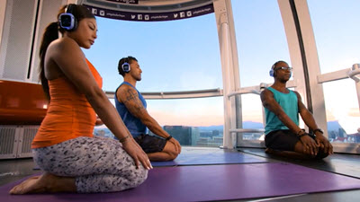 Yoga on the High Roller 